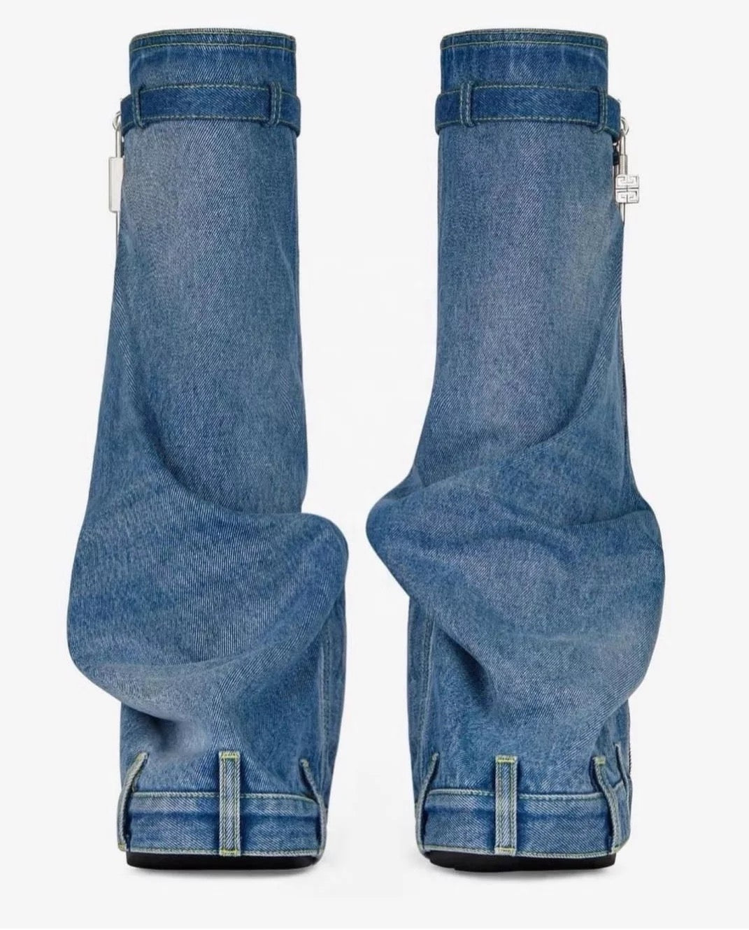 2023 Shark Lock Knee Denim Boots